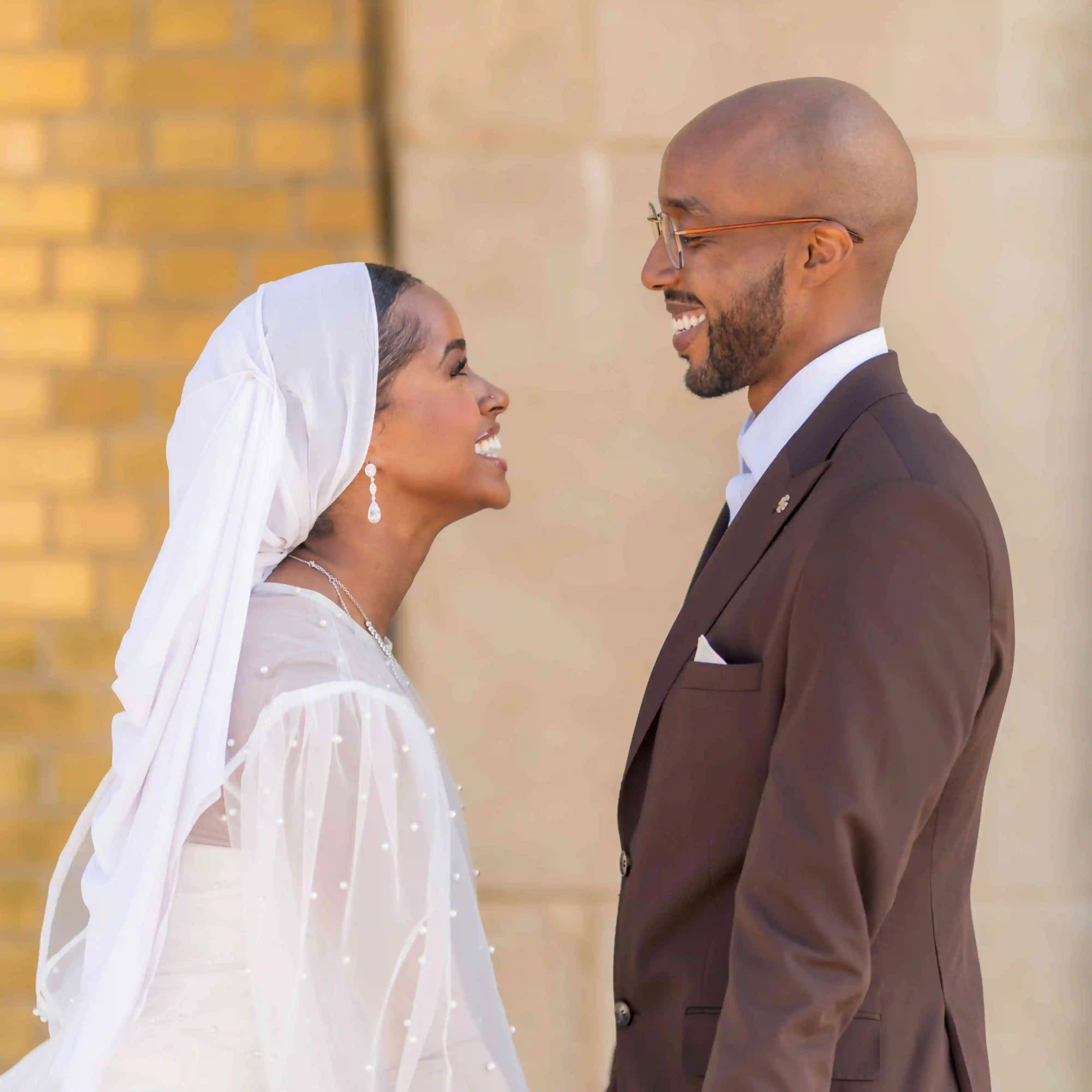 Elegant wedding couple portrait from the BRAZN wedding portfolio